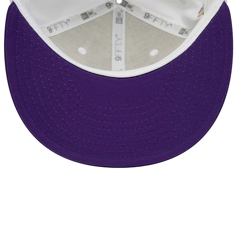 White New Era La Lakers Crown Patches Cap 9fifty | VSYN98571