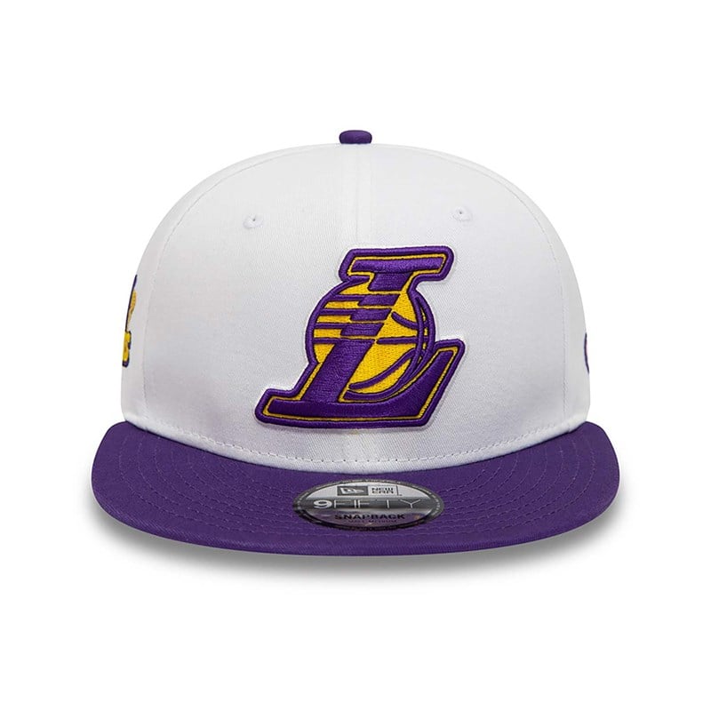 White New Era La Lakers Crown Patches Cap 9fifty | VSYN98571