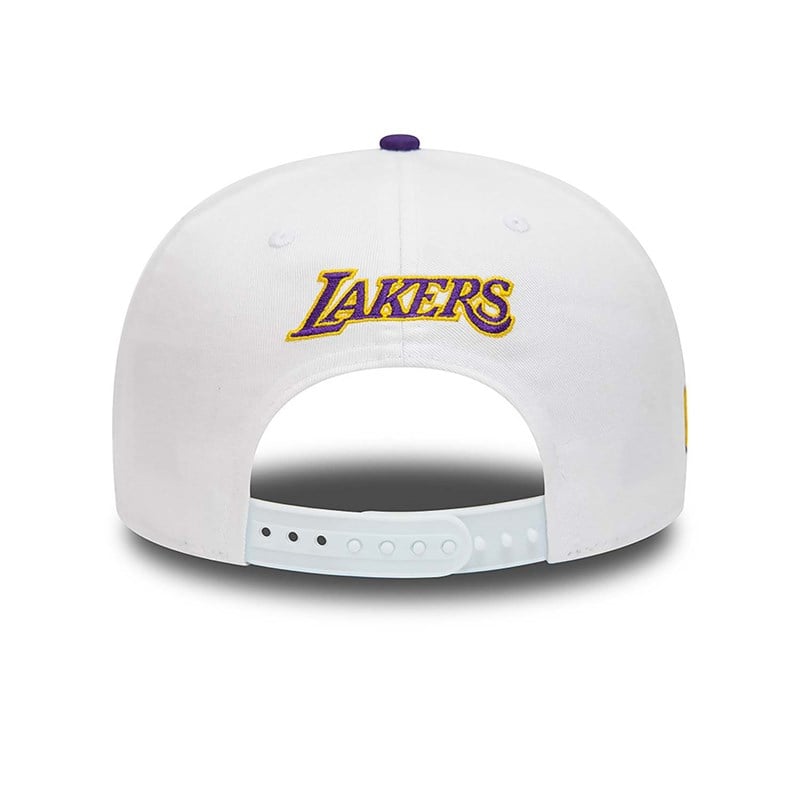 White New Era La Lakers Crown Patches Cap 9fifty | VSYN98571