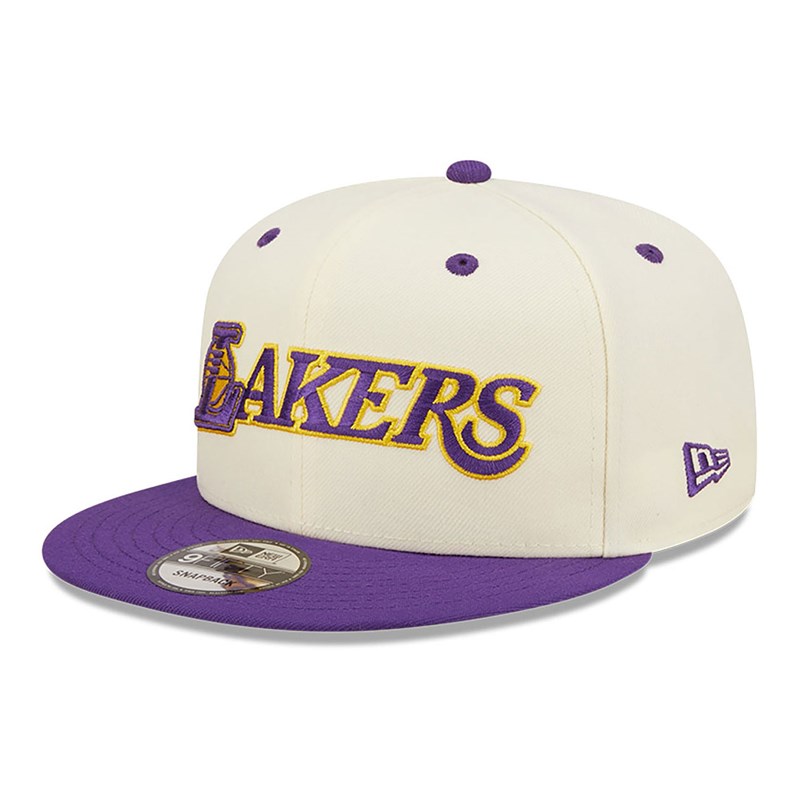 White New Era La Lakers Logo Blend Cap 9fifty | MRZS05261