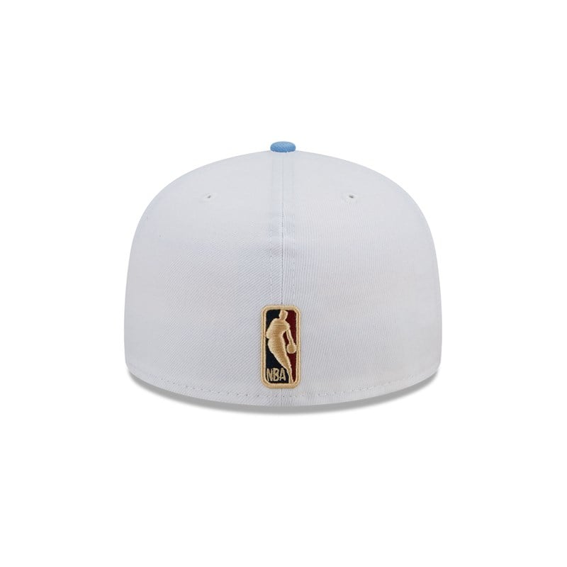 White New Era La Lakers NBA Classic Fitted Cap 59fifty | QKFT31685