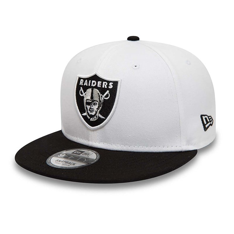 White New Era Las Vegas Raiders Crown Patches Cap 9fifty | TZVO21608