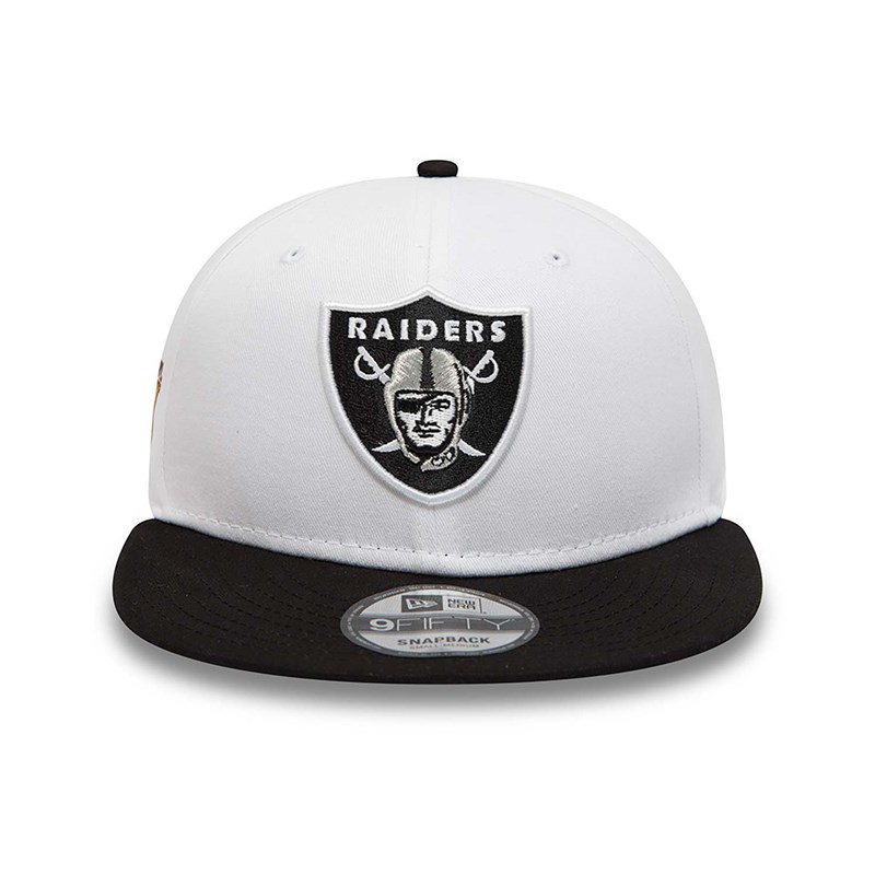 White New Era Las Vegas Raiders Crown Patches Cap 9fifty | TZVO21608