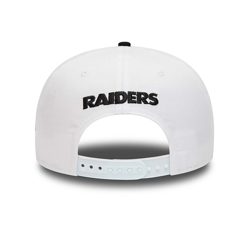 White New Era Las Vegas Raiders Crown Patches Cap 9fifty | TZVO21608