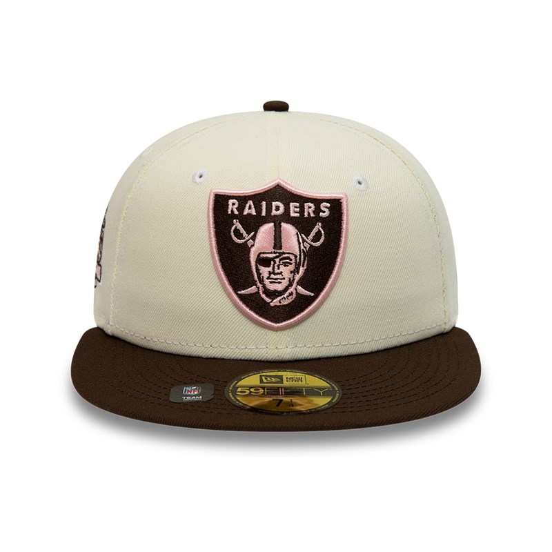 White New Era Las Vegas Raiders Fitted Cap 59fifty | ZCXF10756