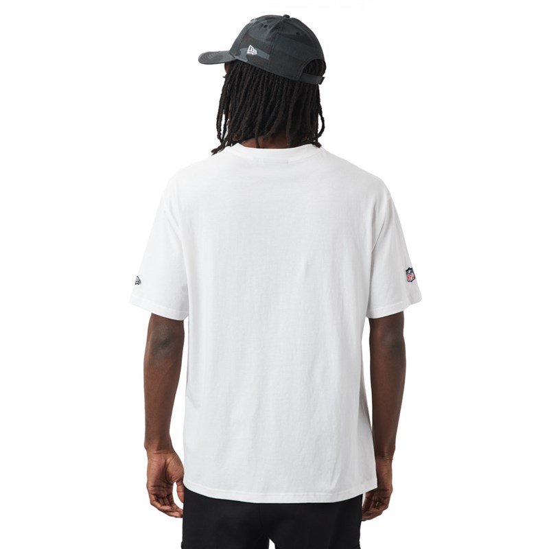 White New Era Las Vegas Raiders NFL Logo Oversized T-Shirt | FOJV24671