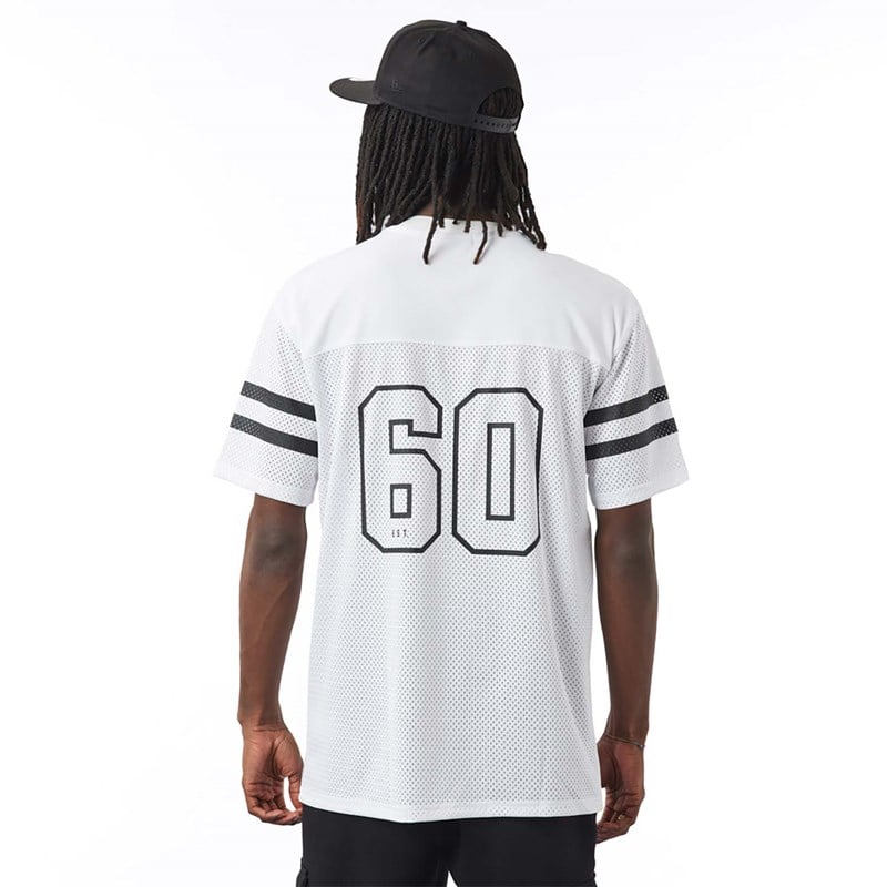 White New Era Las Vegas Raiders NFL Script Jersey T-Shirt | SKED97254