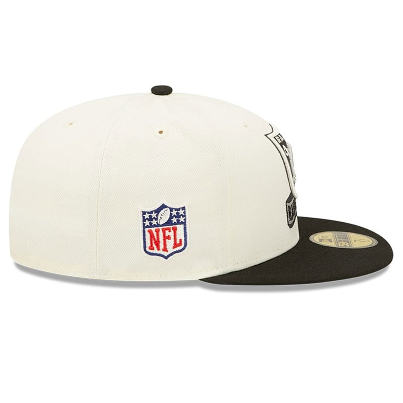 White New Era Las Vegas Raiders NFL Sideline 2022 Fitted Cap 59fifty | TAWJ58163