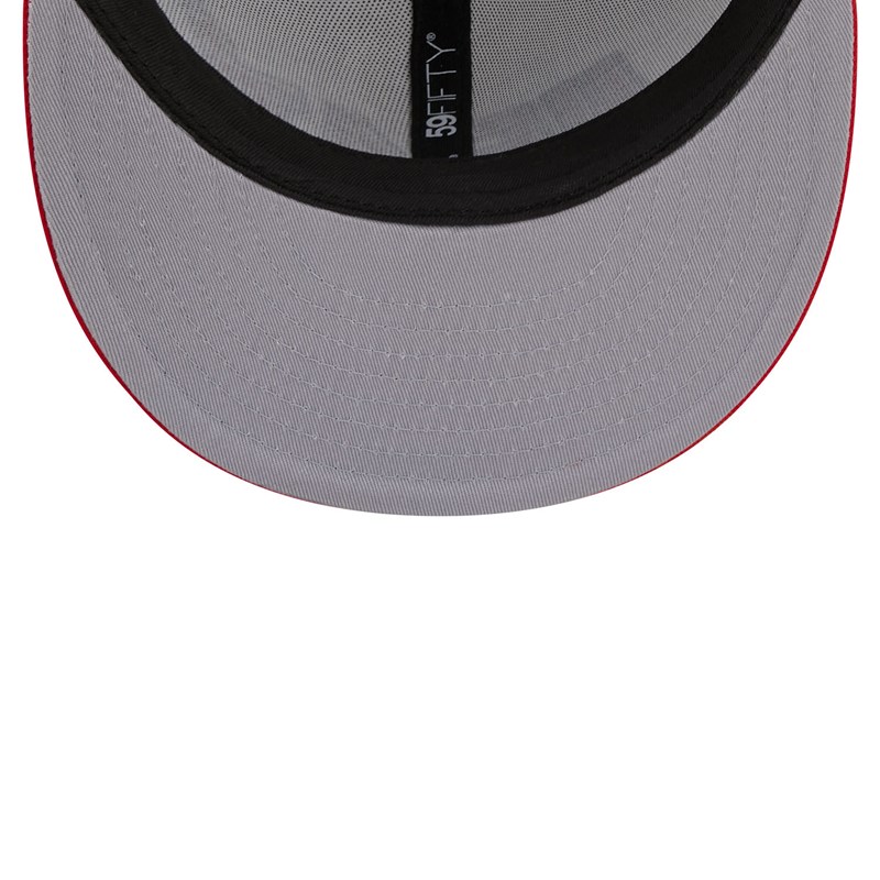 White New Era Miami Heat NBA Classic Fitted Cap 59fifty | QSJM05289