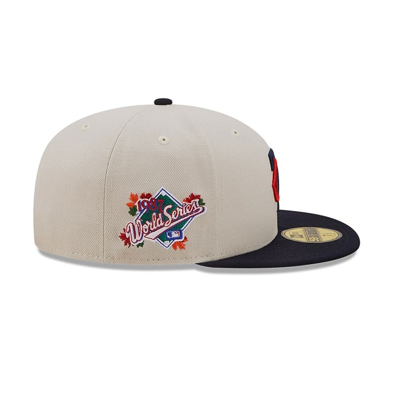 White New Era Minnesota Twins Fall Classic Fitted Cap 59fifty | TLDB21967