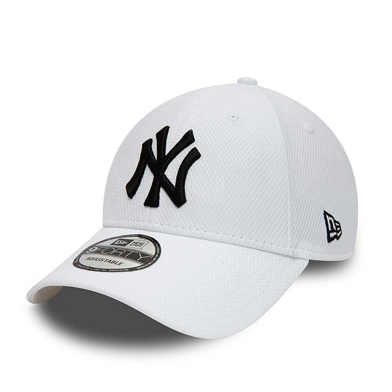 White New Era New York Yankees Diamond Era Essential Adjustable Cap 9forty | PHZJ90287