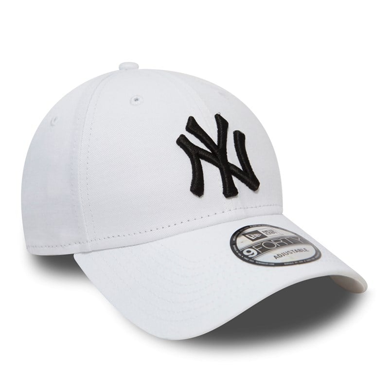 White New Era New York Yankees Essential Cap 9forty | YLKD61704