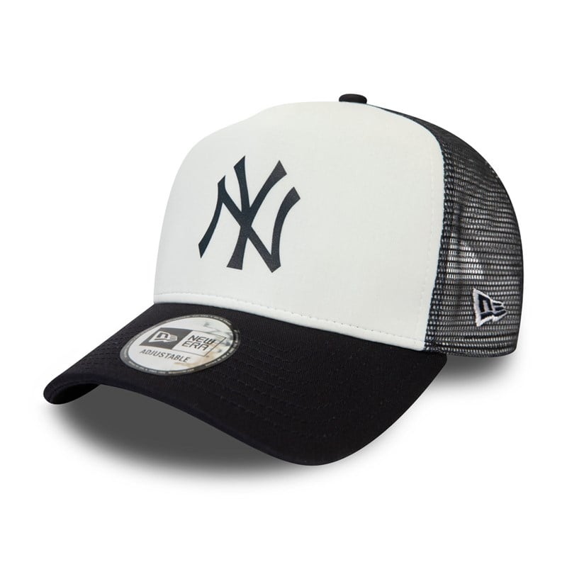 White New Era New York Yankees Team Colour A-frame Cap Trucker | JDAY58437