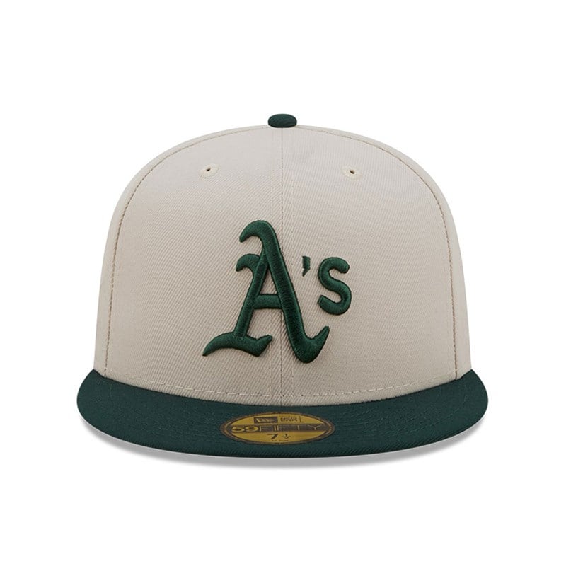 White New Era Oakland Athletic Fall Classic Fitted Cap 59fifty | PMDU76058