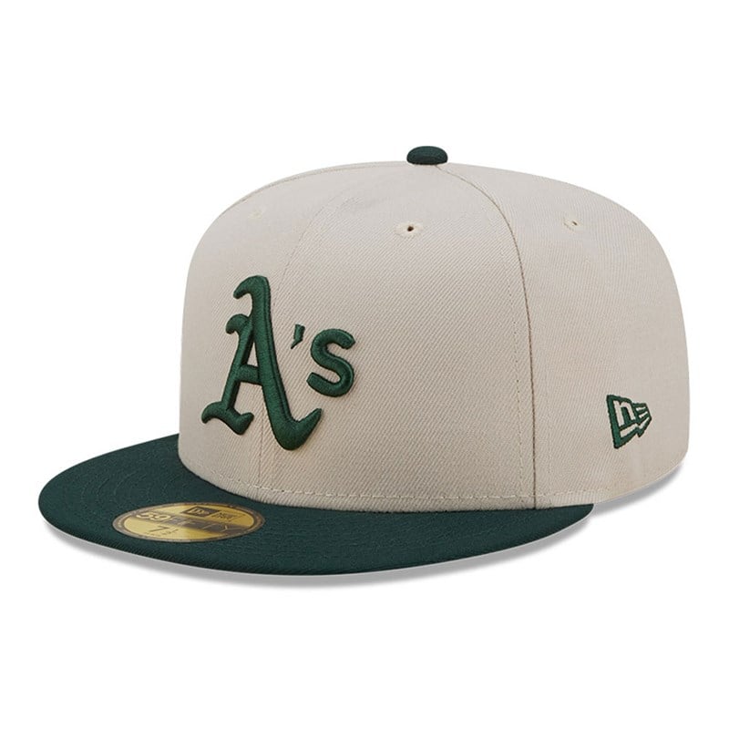 White New Era Oakland Athletic Fall Classic Fitted Cap 59fifty | PMDU76058