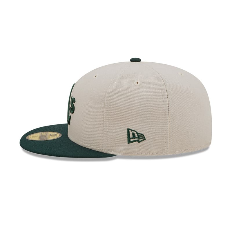 White New Era Oakland Athletic Fall Classic Fitted Cap 59fifty | PMDU76058