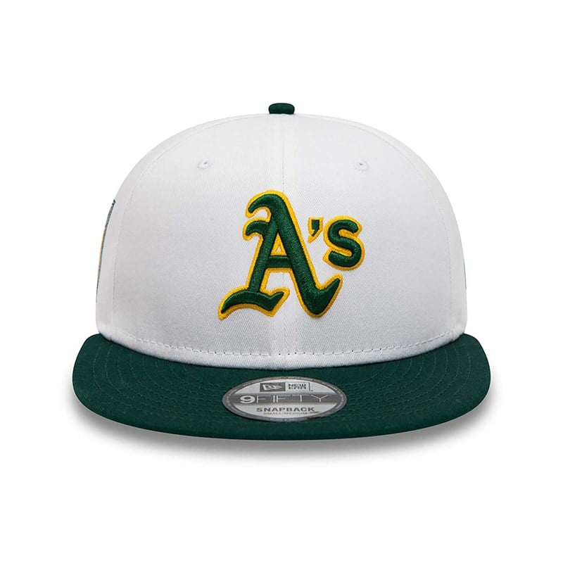 White New Era Oakland Athletics Crown Patches Cap 9fifty | PUFQ60491