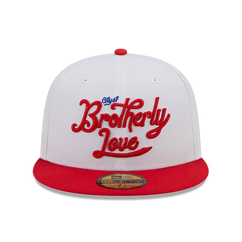 White New Era Philadelphia 76ers Authentics City Edition Fitted Cap 59fifty | MXAY06427