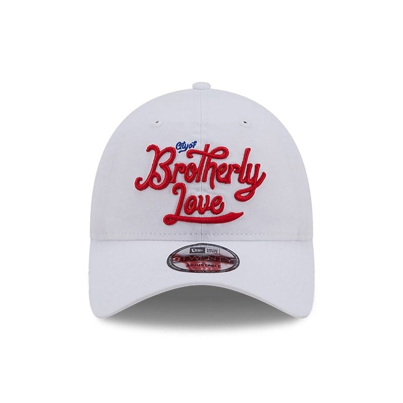 White New Era Philadelphia 76ers Authentics City Edition Adjustable Cap 9twenty | PXSJ52317