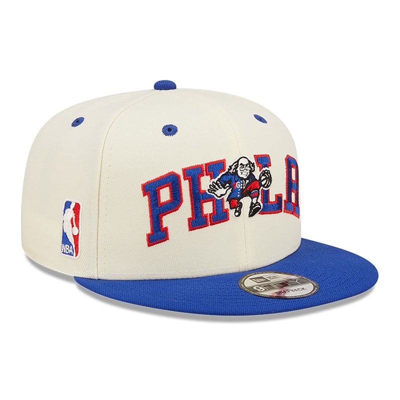 White New Era Philadelphia 76ers Blend Cap 9fifty | PZSB54872