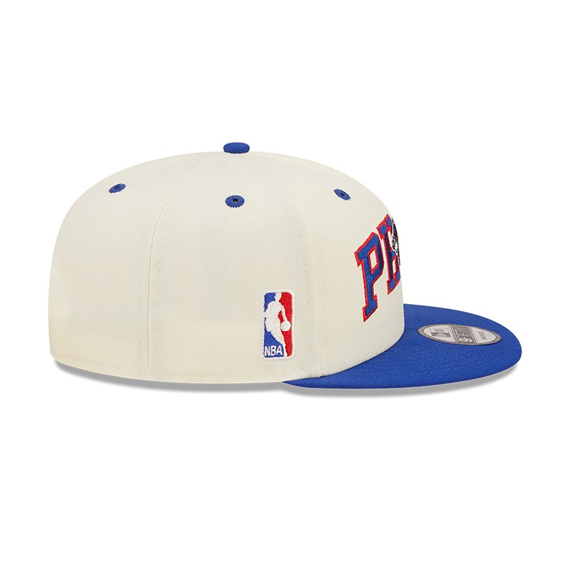 White New Era Philadelphia 76ers Blend Cap 9fifty | PZSB54872