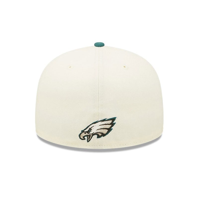 White New Era Philadelphia Eagles NFL Sideline 2022 Fitted Cap 59fifty | FCGT36195