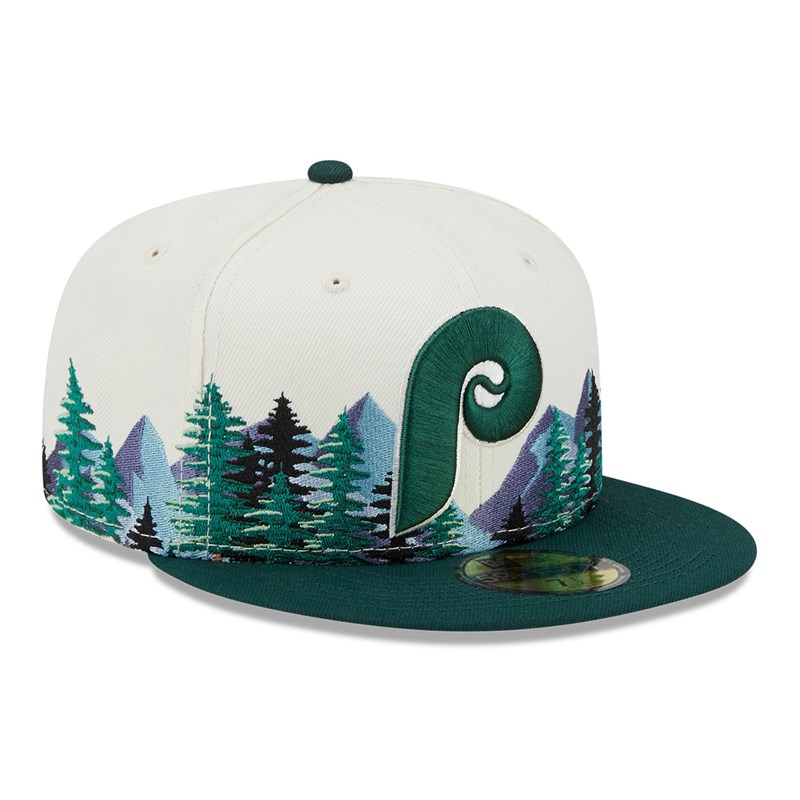 White New Era Philadelphia Phillies Outdoor Fitted 59fifty | MIWH81952