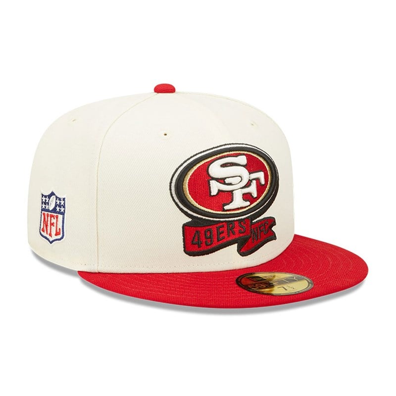 White New Era San Francisco 49ers NFL Sideline 2022 Fitted Cap 59fifty | CYOQ54269