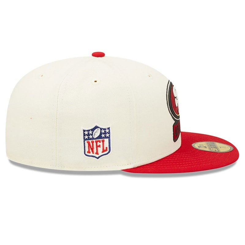 White New Era San Francisco 49ers NFL Sideline 2022 Fitted Cap 59fifty | CYOQ54269