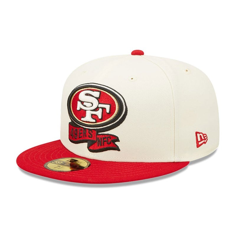 White New Era San Francisco 49ers NFL Sideline 2022 Fitted Cap 59fifty | CYOQ54269