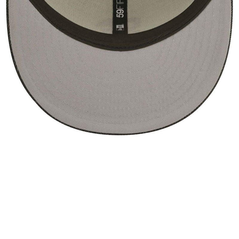 White New Era San Francisco Giants MLB Chrome Fitted Cap 59fifty | ILGW15879