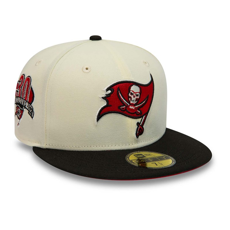 White New Era Tampa Bay Buccaneers Fitted Cap 59fifty | ZHOR89615