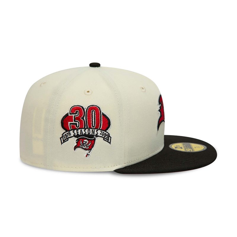 White New Era Tampa Bay Buccaneers Fitted Cap 59fifty | ZHOR89615