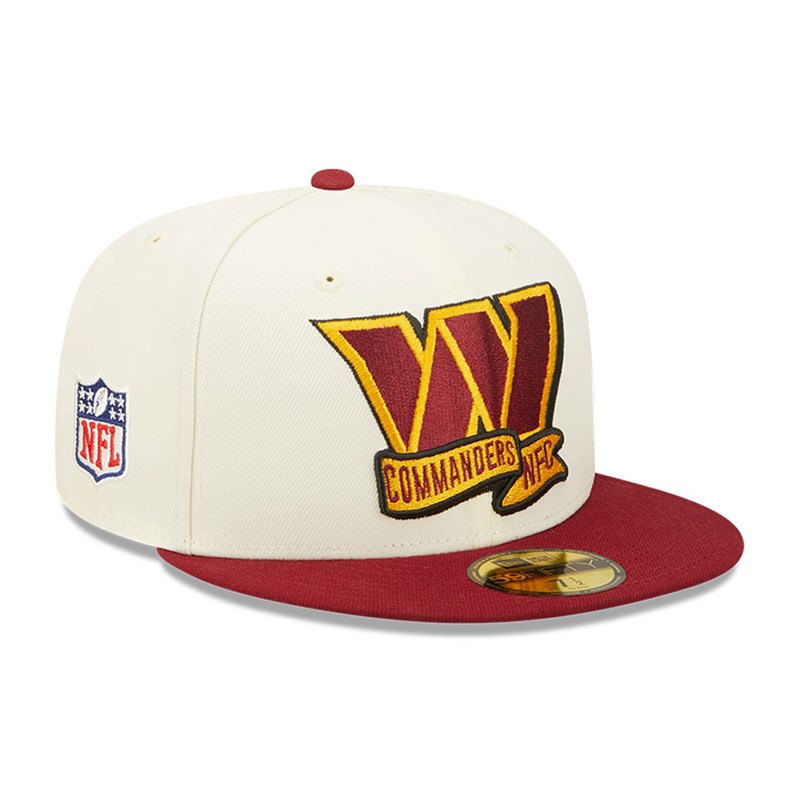 White New Era Washington NFL Sideline 2022 Fitted Cap 59fifty | LTAS02648