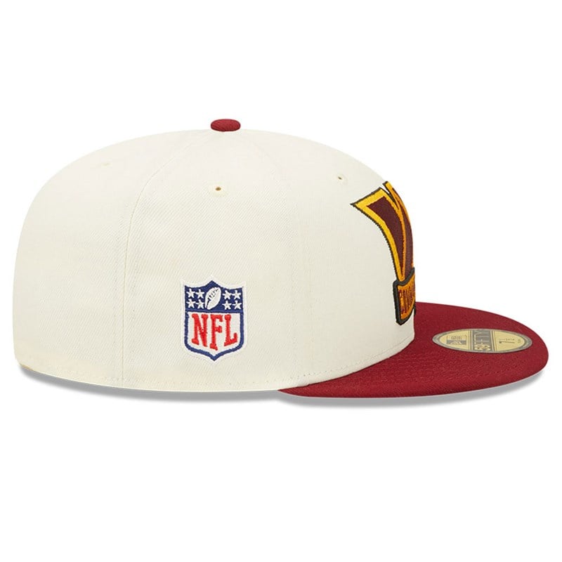 White New Era Washington NFL Sideline 2022 Fitted Cap 59fifty | LTAS02648