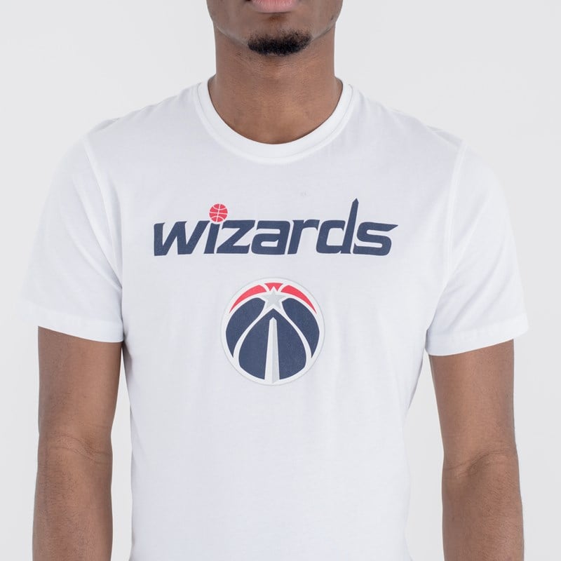 White New Era Washington Wizards NBA Team Logo T-Shirt | HAOM91642