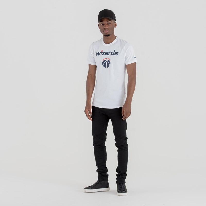 White New Era Washington Wizards NBA Team Logo T-Shirt | HAOM91642