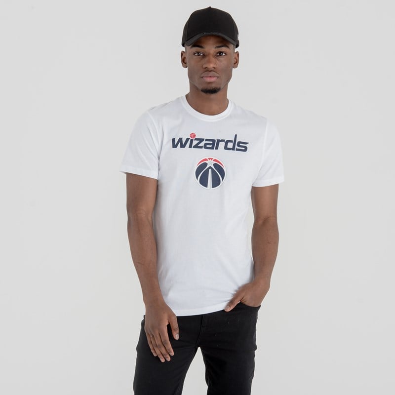 White New Era Washington Wizards NBA Team Logo T-Shirt | HAOM91642