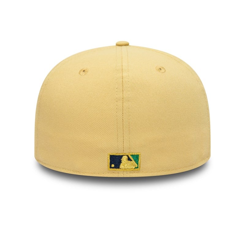 Yellow New Era Atlanta Braves Vegas Patch Cap 59fifty | MFZG83671