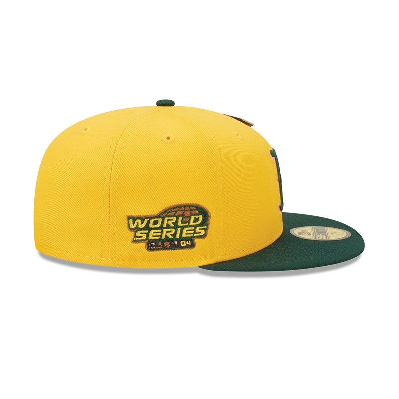 Yellow New Era Boston Sox Back To School Fitted Cap 59fifty | SEJT09837