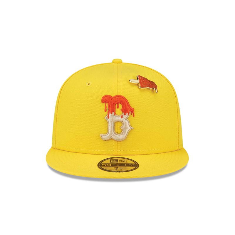 Yellow New Era Boston Sox Icy Pop Fitted Cap 59fifty | BRNC07634