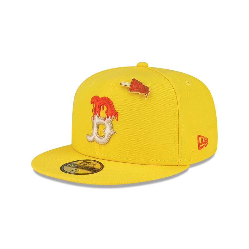 Yellow New Era Boston Sox Icy Pop Fitted Cap 59fifty | BRNC07634