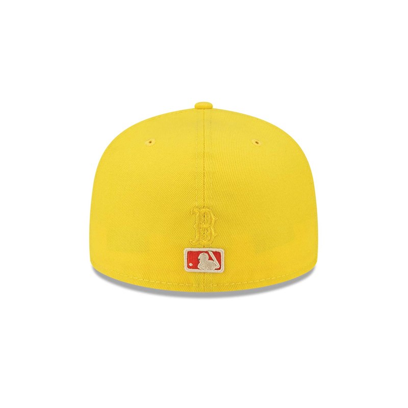 Yellow New Era Boston Sox Icy Pop Fitted Cap 59fifty | BRNC07634