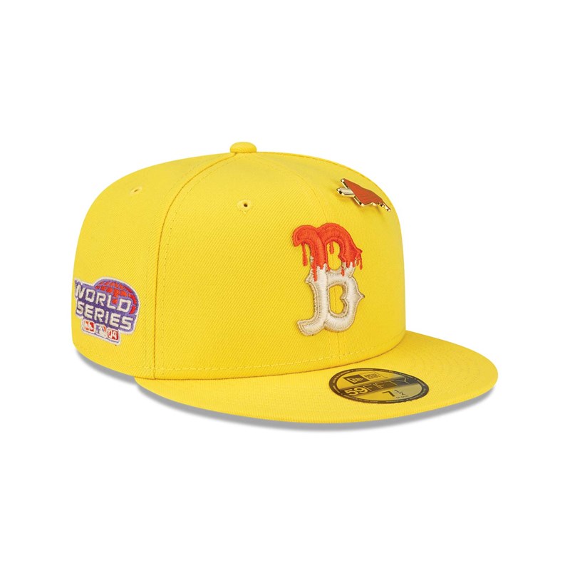 Yellow New Era Boston Sox Icy Pop Fitted Cap 59fifty | BRNC07634