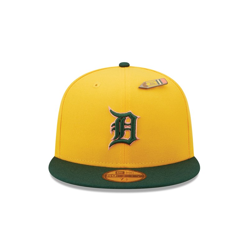 Yellow New Era Detroit Tigers Back To School Fitted Cap 59fifty | YOGK69408