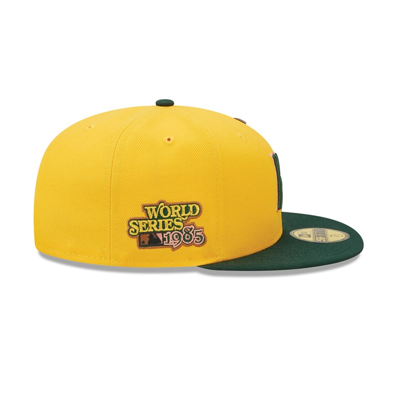 Yellow New Era Kansas City Royals Back To School Fitted Cap 59fifty | ZUIE93807