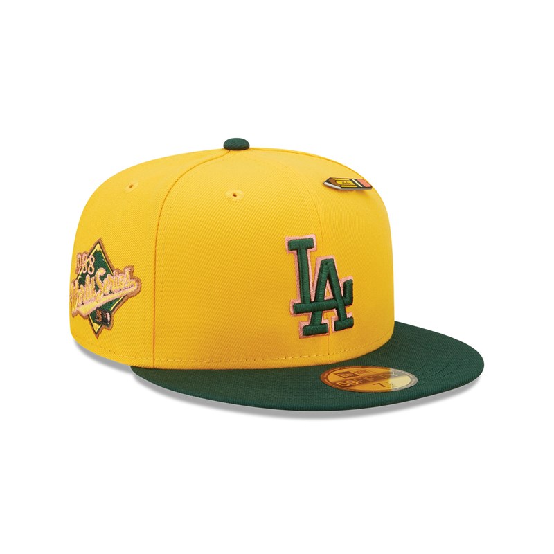 Yellow New Era La Dodgers Back To School Fitted Cap 59fifty | NRYJ28345