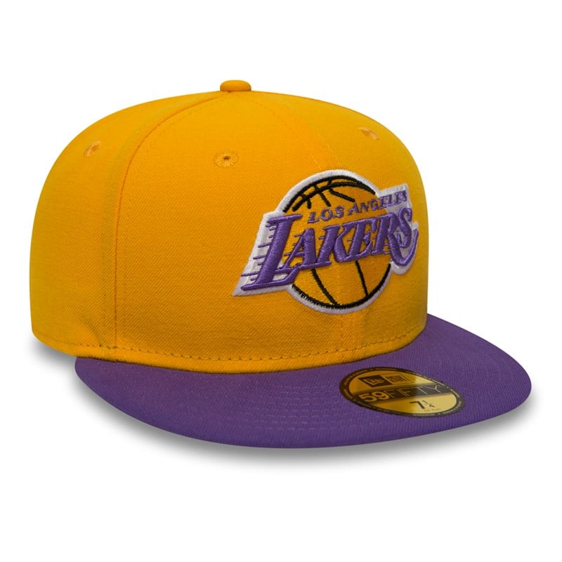 Yellow New Era La Lakers Essential Cap 59fifty | BLEO83045