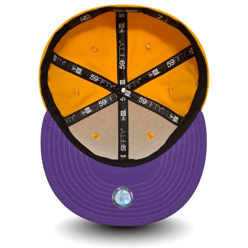 Yellow New Era La Lakers Essential Cap 59fifty | BLEO83045