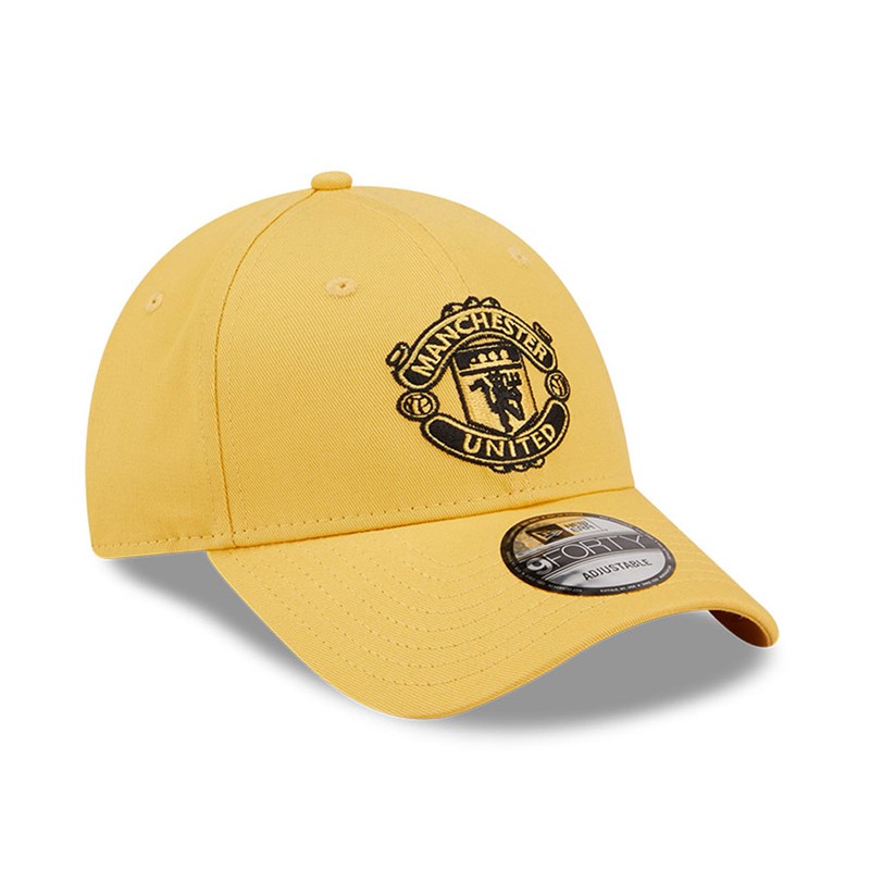 Yellow New Era Manchester United Seasonal Adjustable Cap 9forty | MJZV89207